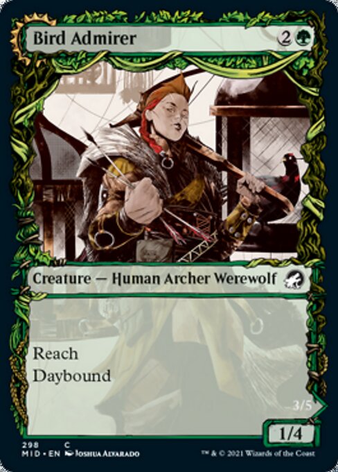 Bird Admirer / Wing Shredder (Showcase) (Innistrad: Midnight Hunt) Light Play