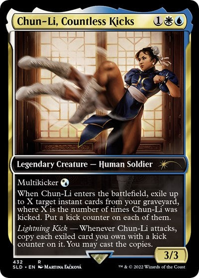 Chun-Li, Countless Kicks (Secret Lair) Near Mint Foil