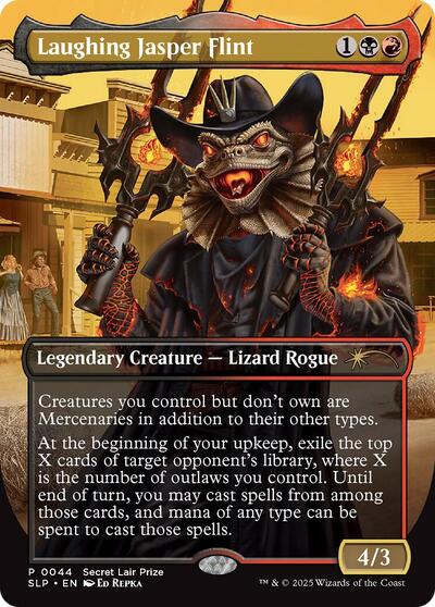 Laughing Jasper Flint (Secret Lair Showdown) Light Play Foil