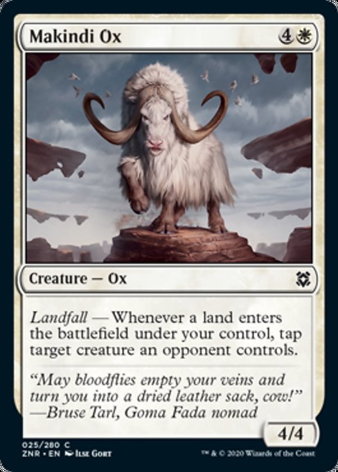 Makindi Ox (Zendikar Rising) Light Play