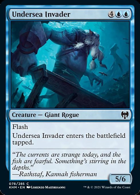 Undersea Invader (Kaldheim) Light Play Foil