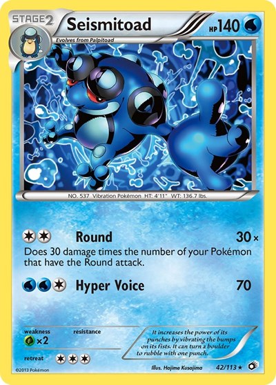 Seismitoad (Legendary Treasures) Heavy Play