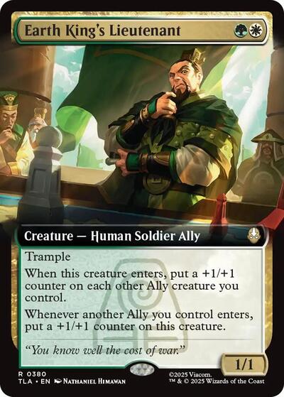 Earth King's Lieutenant (Extended Art) (Avatar: The Last Airbender) Light Play Foil