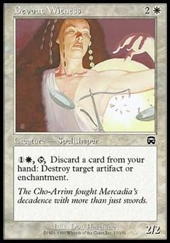 Devout Witness (Mercadian Masques) Medium Play