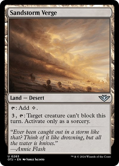 Sandstorm Verge (Outlaws of Thunder Junction) Light Play