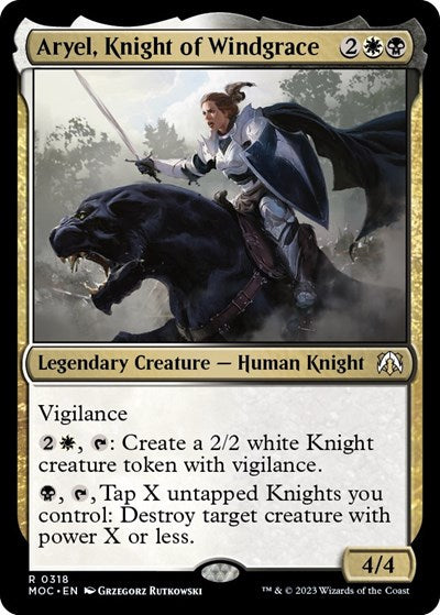 Aryel, Knight of Windgrace (Commander: March of the Machine) Light Play