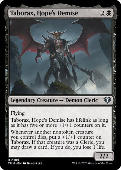 Taborax, Hope's Demise (Commander Masters) Light Play
