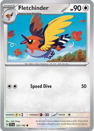 Fletchinder (SV07: Stellar Crown) Light Play