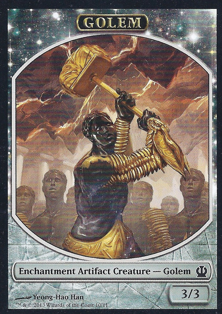 Golem Token (Theros) Light Play