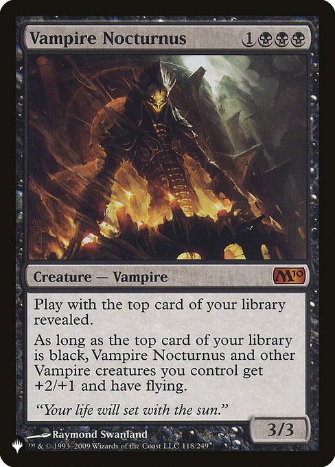 Vampire Nocturnus (The List) Light Play
