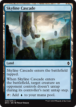 Skyline Cascade (Battle for Zendikar) Medium Play