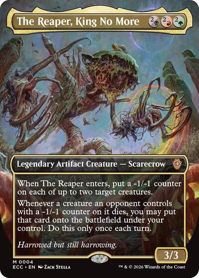 The Reaper, King No More (Borderless) (Commander: Lorwyn Eclipsed) Light Play Foil