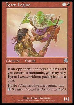 Kyren Legate (Mercadian Masques) Light Play