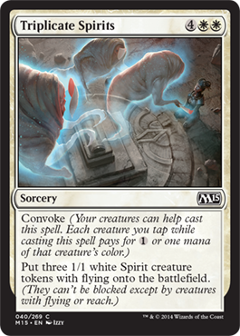 Triplicate Spirits (Magic 2015 Core Set) Medium Play