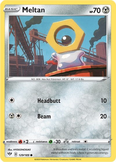 Meltan (SWSH03: Darkness Ablaze) Light Play