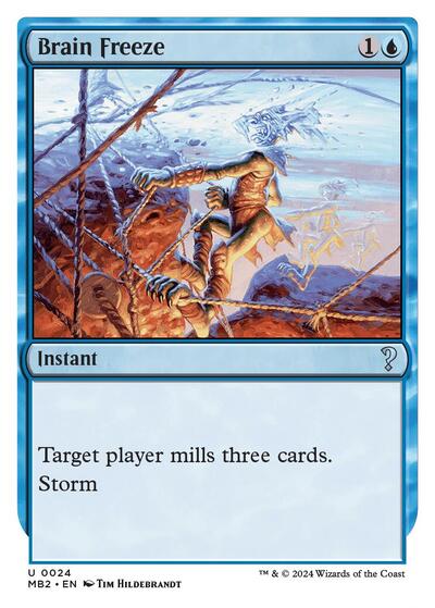 Brain Freeze (White Border) (Mystery Booster 2) Near Mint