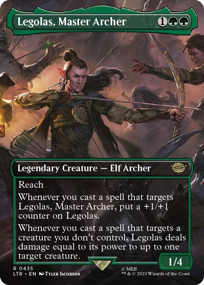 Legolas, Master Archer (Borderless) (Universes Beyond: The Lord of the Rings: Tales of Middle-earth) Light Play Foil