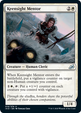 Keensight Mentor (Ikoria: Lair of Behemoths) Light Play Foil