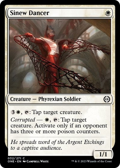 Sinew Dancer (Phyrexia: All Will Be One) Light Play Foil