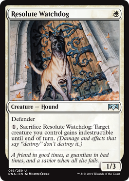 Resolute Watchdog (Ravnica Allegiance) Light Play