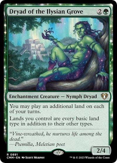 Dryad of the Ilysian Grove (Commander Masters) Near Mint