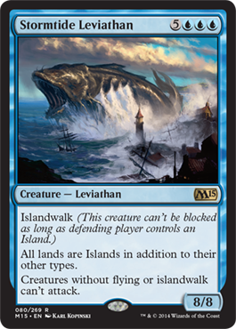 Stormtide Leviathan (Magic 2015 Core Set) Light Play