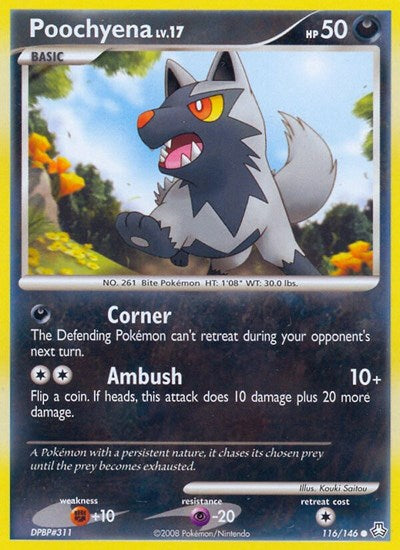 Poochyena (Legends Awakened) Damaged / Poor