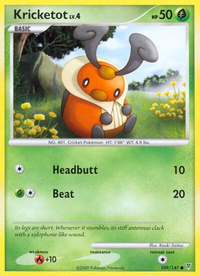 Kricketot (Supreme Victors) Heavy Play Reverse Holofoil