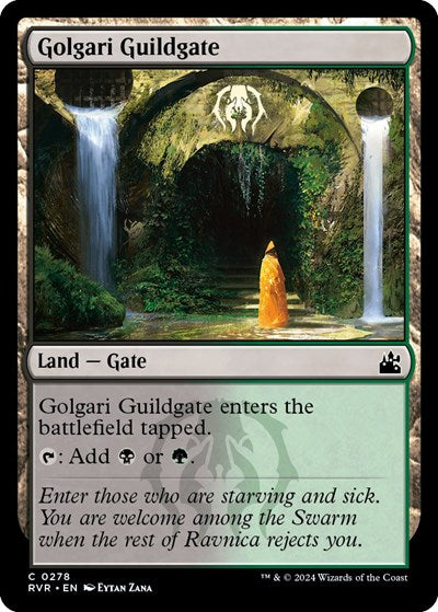 Golgari Guildgate (Ravnica Remastered) Light Play
