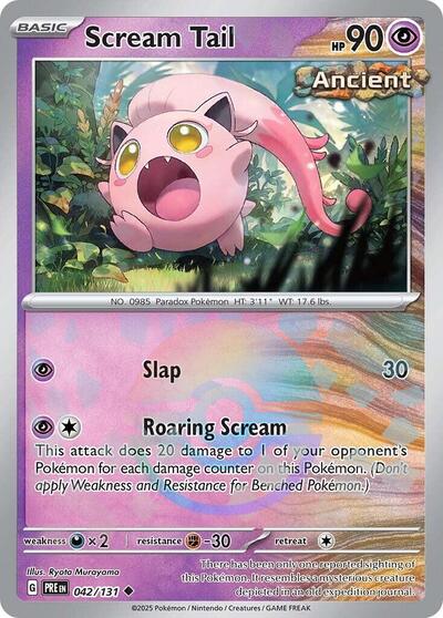 Scream Tail (Poke Ball Pattern) (SV: Prismatic Evolutions) Near Mint Holofoil