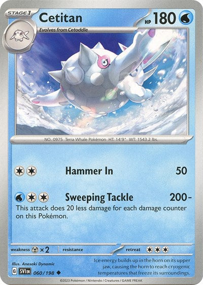 Cetitan (Scarlet and Violet: Base Set) Light Play