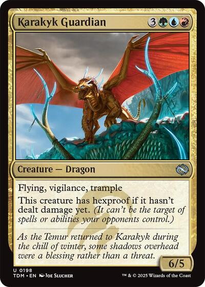 Karakyk Guardian (Tarkir: Dragonstorm) Light Play Foil