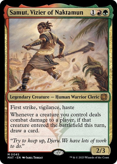 Samut, Vizier of Naktamun (March of the Machine: The Aftermath) Light Play