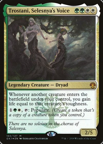 Trostani, Selesnya's Voice (Guilds of Ravnica: Guild Kits) Light Play Foil