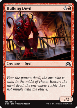 Hulking Devil (Shadows Over Innistrad) Light Play