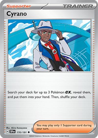 Cyrano - 170 (SV08: Surging Sparks) Light Play Reverse Holofoil