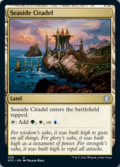 Seaside Citadel (Commander 2021 Forgotten Realms) Light Play