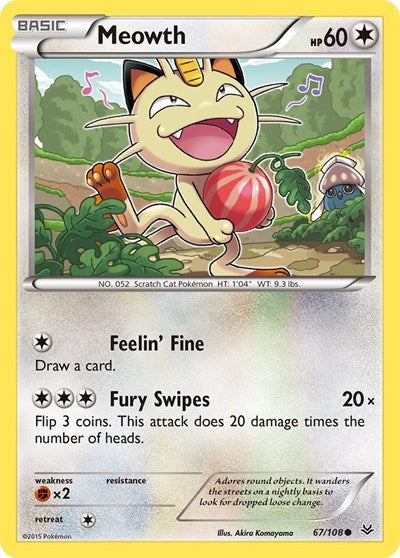 Meowth (XY Roaring Skies) Medium Play
