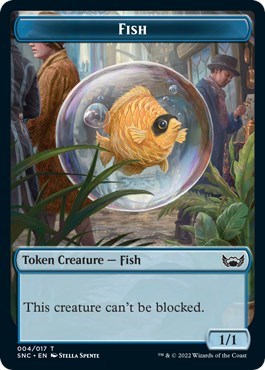 Fish Token (Streets of New Capenna) Light Play