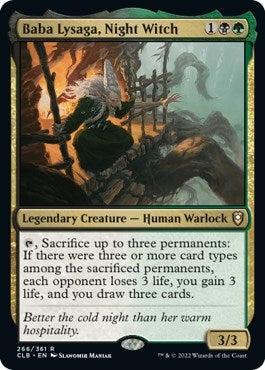 Baba Lysaga, Night Witch (Commander Legends: Battle for Baldur's Gate) Light Play