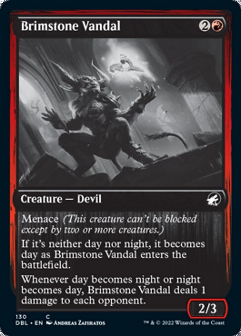 Brimstone Vandal (Innistrad: Double Feature) Light Play Foil