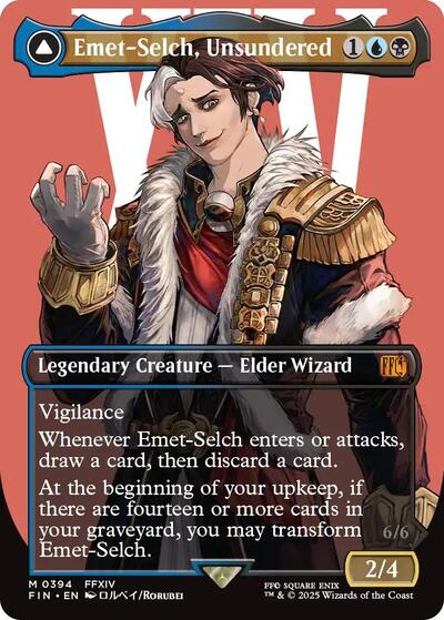 Emet-Selch, Unsundered / Hades, Sorcerer of Eld (Borderless) (Universes Beyond: FINAL FANTASY) Light Play