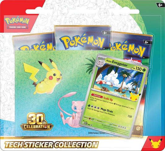 [PREORDER] Pokémon 30th Anniversary Tech Sticker Collection (Alolan Exeggutor)