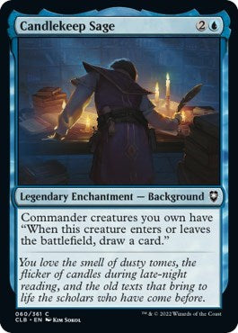 Candlekeep Sage (Commander Legends: Battle for Baldur's Gate) Light Play