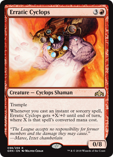Erratic Cyclops (Guilds of Ravnica) Light Play