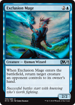 Exclusion Mage (Magic 2019 Core Set) Light Play