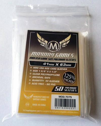 50 ct Mini USA Card Sleeves - Premium