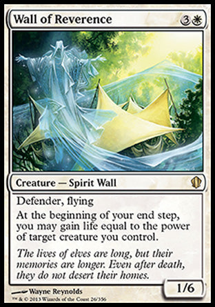 Wall of Reverence (Commander 2013 Edition) Medium Play
