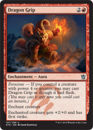 Dragon Grip (Khans of Tarkir) Light Play