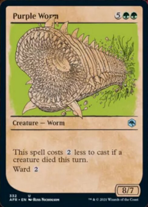 Purple Worm (Showcase) (Adventures in the Forgotten Realms) Light Play